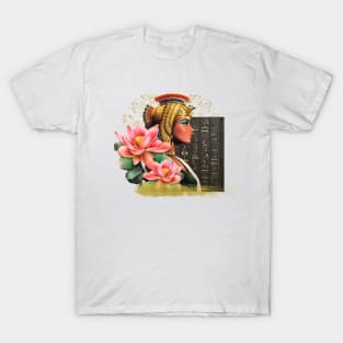 Cleopatra With Pink Lotus T-Shirt